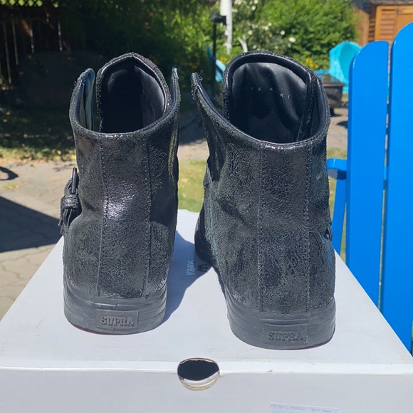 Supra Strapped 2 in Black Fullgrain Distressed - Picture 4 of 7